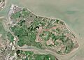 Isle of Sheppey from Space NASA