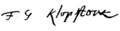 Klopstock Signature