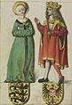 Liudolf of Swabia and his wife Ida