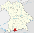 Locator map GAP in Bavaria