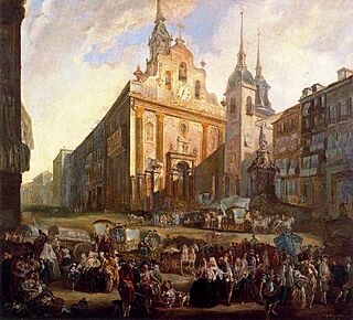 Luis Paret y Alcázar - La Puerta del Sol en Madrid.jpg