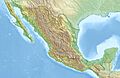 Mexico relief location map