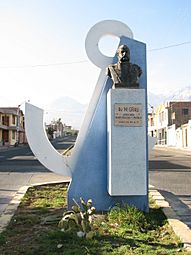Miguel Grau Statue Acequia Alta Avenida Grau