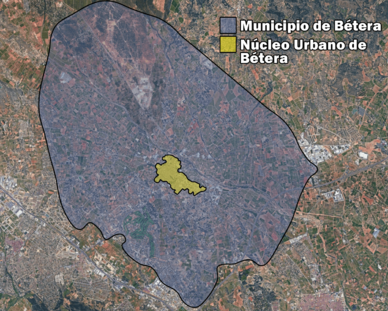 Archivo:Municipio de Bétera y Núcleo Urbano de Bétera