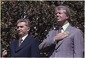Archivo:Nicolae Ceaușescu & Jimmy Carter, 1978