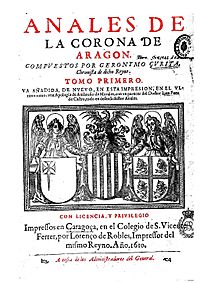 Archivo:Portada de los Anales de la Corona de Aragón