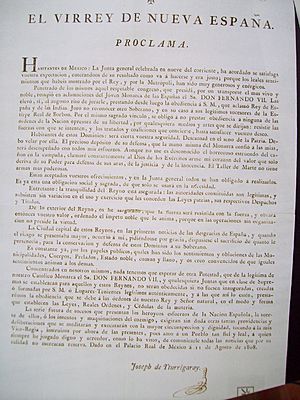 Archivo:Proclama Iturrigaray 11 ago 1808