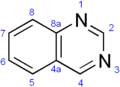 Quinazoline numbering