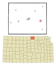 Republic County Kansas Incorporated and Unincorporated areas Cuba Highlighted.svg