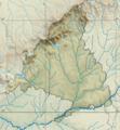 Spain Madrid relief map