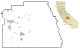 Tulare County California Incorporated and Unincorporated areas Terra Bella Highlighted.svg