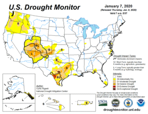 Archivo:United States Map of Year-to-Date through 8 September 2020 U.S. Drought Monitor Animation