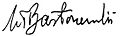 Władysław Bartoszewski signature