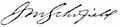 Appletons' Schofield John McAllister signature