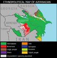 Azerbaijan ethnic map 1994-2020