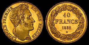 Archivo:Belgium 1835 40 Francs