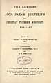 Berzelius, Jöns Jacob – Letters of Jöns Jakob Berzelius and Christian Friedrich Schönbein, 1900 – BEIC 10972644