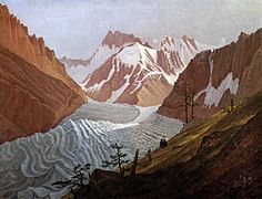 Carl Gustav Carus - Das Eismeer bei Chamonix