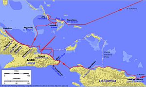 Archivo:Columbus first voyage es