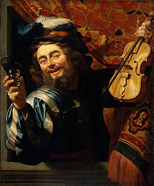 Archivo:Gerrit van Honthorst - De vrolijke speelman