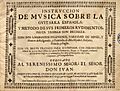 Instrucción de música sobre la guitarra española