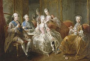 Archivo:La famille du Duc de Penthièvre dit la tasse de chocolat