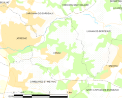 Map commune FR insee code 33118.png