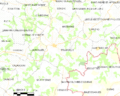 Map commune FR insee code 33316