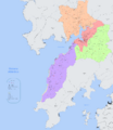 Mapa da comarca de Noia