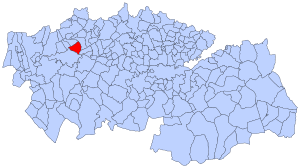 Localización del municipio en la provincia de Toledo