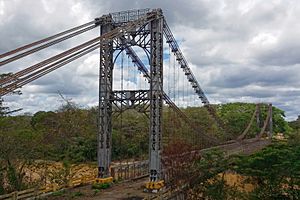 Archivo:Puente colgante sobre el río Cuyuní (cropped)