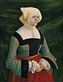 Retrato de una mujer joven, por Albrecht Altdorfer