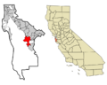 San Mateo County California Incorporated and Unincorporated areas Woodside Highlighted