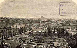 Archivo:Santiago - Vista jeneral tomada de la Recoleta (1872)