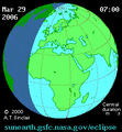 Solar eclipse animate (2006-Mar-29)