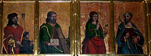 Archivo:Tablas de la predela del retablo de Horcajo de la Sierra