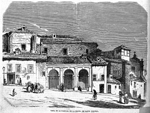 Archivo:Vista de la fachada de la iglesia de Santo Domingo, de D Urrabieta