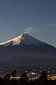 Volcán Villarrica, vista nocturna.