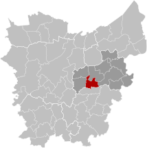 Wichelen East-Flanders Belgium Map.svg