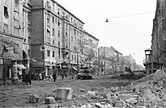 Archivo:Üllői út a Nagykörút felől a Vajdahunyad utca felé nézve. Fortepan 24768