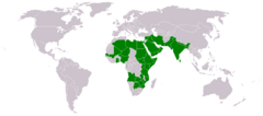 Range of Acacia nilotica