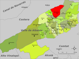 Benigánim-Mapa del Valle de Albaida.svg