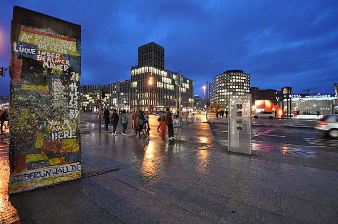 Berlin wall at Potsdamer Platz March 2009