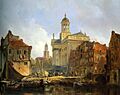 Bosboom Johannes View Of Utrecht Oil On Panel