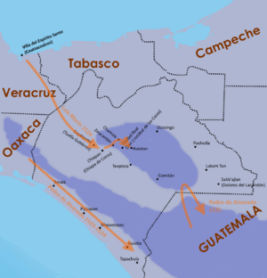 Archivo:Chiapas conquest routes 1523 to 1525
