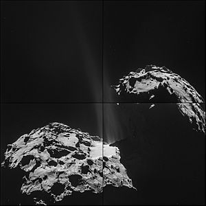 Archivo:Comet 67P on 26 September 2014 NavCam montage