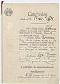 Convention signée sur les modalités de construction Et d’exploitation de la Tour de 300 mètres. 1 sur 8 - Archives Nationales - F-12-3770
