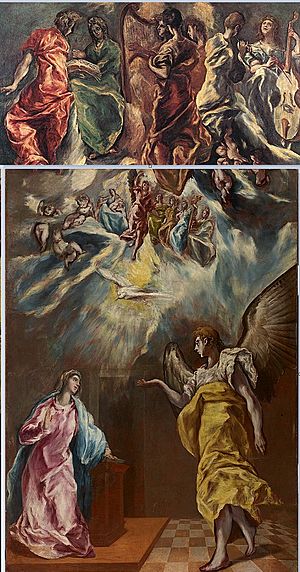 Archivo:El Greco - Annunciation reconstruction, Hospital de Tavera