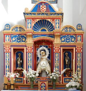 Archivo:Ermita de la Virgen del Val (RPS 02-01-2016) retablo en Alcalá de Henares