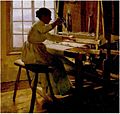 Femme en train de tisser - William Brymner